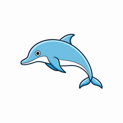 porpoise isolated on white background