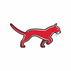 vector illustration of a puma