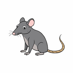 rat cartoon vector
