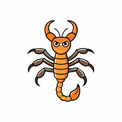 vector illustration of a scorpion