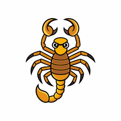 vector illustration of a scorpion