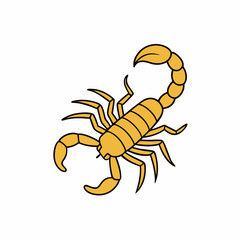 vector illustration of a scorpion
