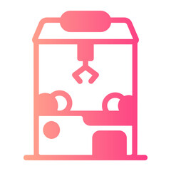 claw machine gradient icon