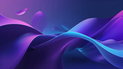 A sleek abstract background featuring a gradient blend of deep purple and vibrant blue. 