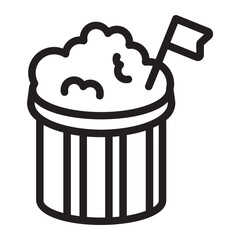 Popcorn  line icon