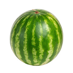 Food Lower Blood Pressure Fresh whole watermelon with green striped skin.