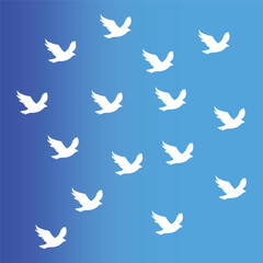 seamless background with birds