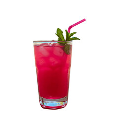 Pink cocktails on a beach, yellow mint-style cocktails in a natural setting, and transparent pink cocktails with a seaside vibe. High-quality or beverage advertising  on white background