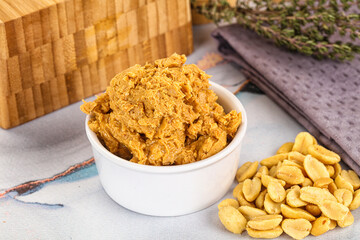 Crunchy peanut butter fat product
