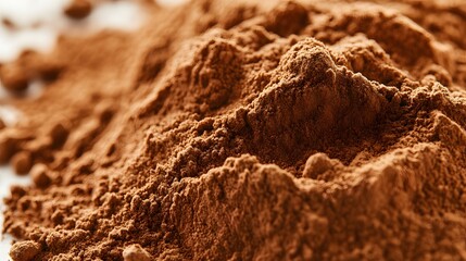 A Close Up View of Cocoa Powder