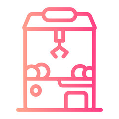 claw machine gradient icon