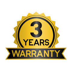 3 Year Warranty Badge Graphic