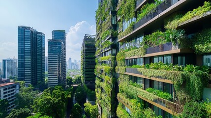 Green Cityscape: Sustainable Urban Living in a Lush Environment