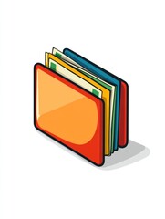 Colorful wallet with money