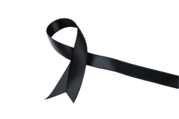 black awareness ribbon symbol