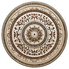 Intricate Circular Mandala Design for Decorative Use