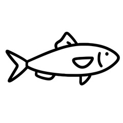 fish on a white background
