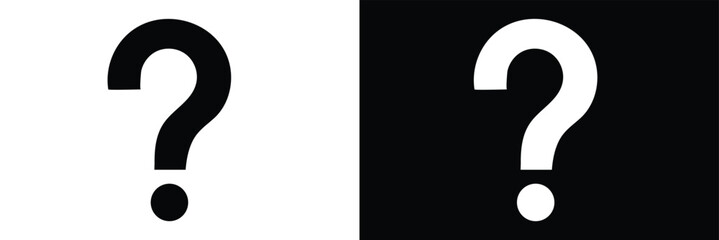 Naklejka premium Question mark silhouette isolated on white background. Question mark icon vector illustration design. Vector&nbsp;Illustration&nbsp;. 