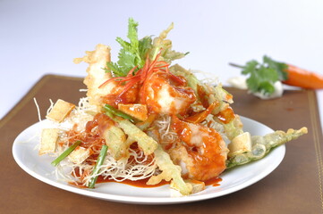 fried shrimp on a plate