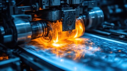 High-speed Printing Press in Action: A Glimpse into Modern Printing Technology