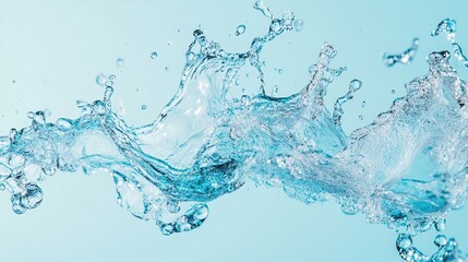 Refreshing Splash: Capturing the dynamic movement of water as it splashes, this photo showcases the fluid beauty of liquid in motion, a perfect representation of purity and vitality.