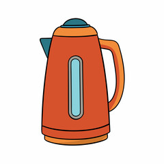 electric kettle isolated on white