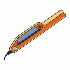 hair straightener isolated on white background