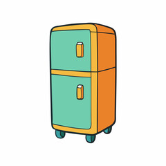  refrigerator isolated on white