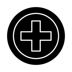 Fototapeta premium health care glyph icon