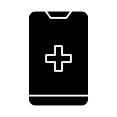 online medical glyph icon