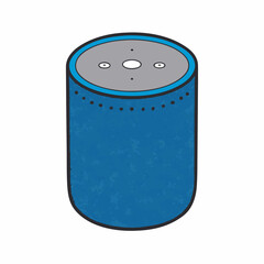 vector illustration of a smart speaker