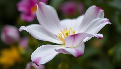 Naklejka premium A detailed and close up photograph of a beautiful flower bloom