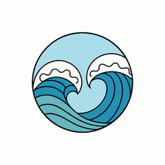 wave mandala on white