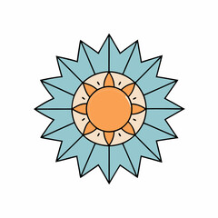 mandala flower vector illustration
