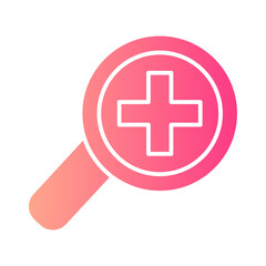 Fototapeta premium medical analysis gradient icon