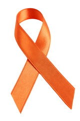 orange awareness ribbon symbol