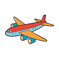 airplane isolated on white