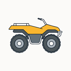 atv isolated on white