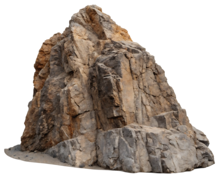 jagged cliffside stone outcrop