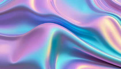 0Iridescent Pastel Fabric Drape  Shimmering Flowing Texture Background