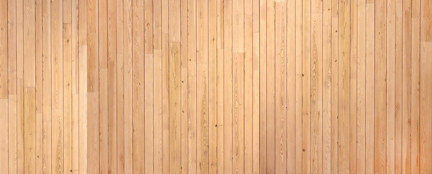 Texture of vintage wood board. Horizontal or vertical retro background with old wooden planks. Full pattern for banner or skinali with wood texture. Wall with pine boards trim - Powered by Adobe