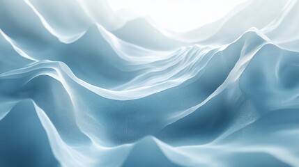 Fototapeta premium Elegant smooth data stream transition with flowing lines, soft gradients in blue and gray tones, modern minimalistic design with metallic accents, refined aesthetic for corporate anniversary video.