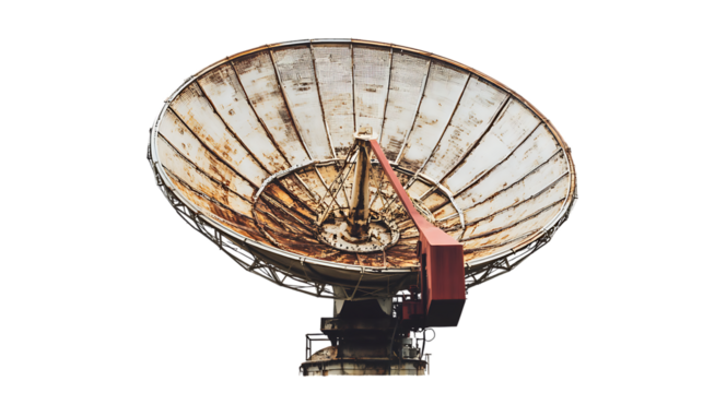 Large satellite dish antenna PNG Image