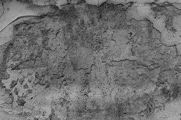 gray background, photo shows texture of concrete wall and plaster