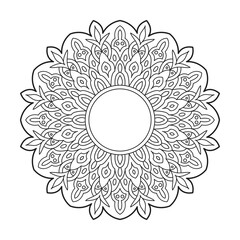 Mandala Patterns with Flower Ornaments to Color