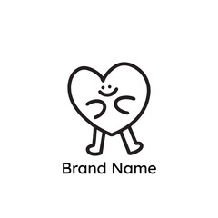 Heart logo hand drawn