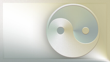 Tło z widocznym symbolem Yin i Jang © tomo81