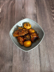 Braised Chicken and Egg in Soy Sauce