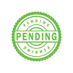 pending rubber stamp, icon, flat, design, vector, illustrations, education, style, trendy, collections