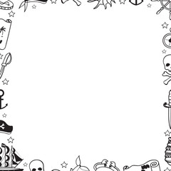 Nautical-themed square decorative frame